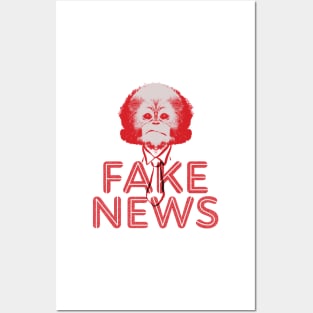 Fake News Monkey Posters and Art